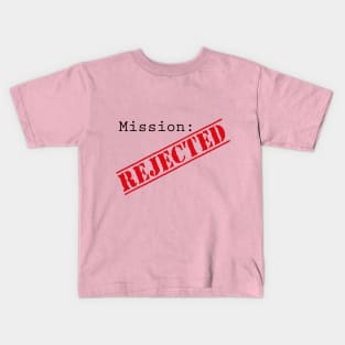 Mission: Rejected Title Splash (Red) Kids T-Shirt